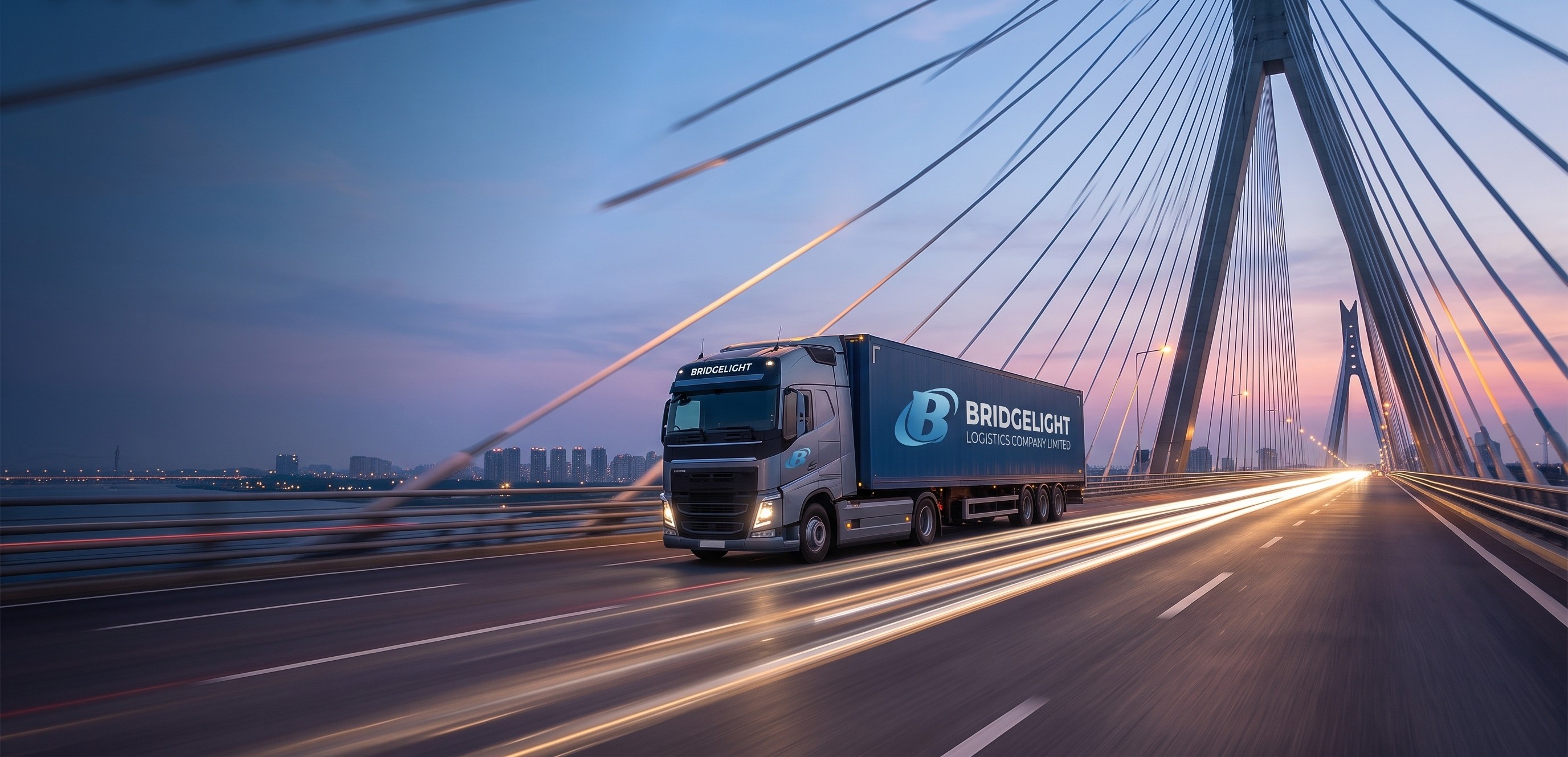Bridgelight prime mover hauling freight on a transit corridor